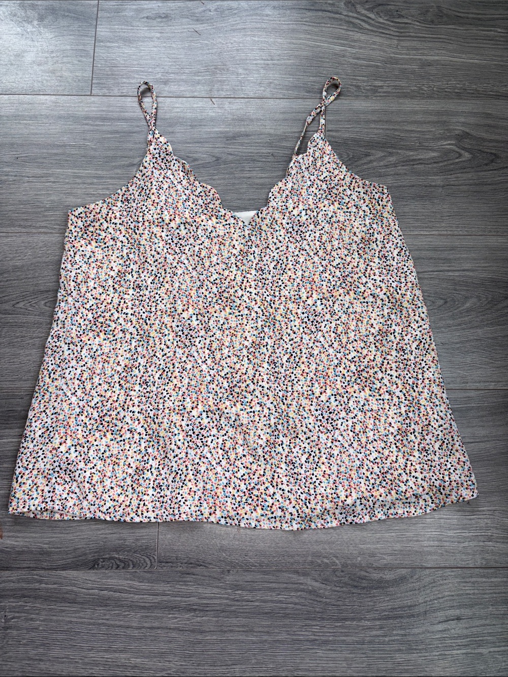 Women’s Socialite Scallop Cami Tank Multicolor Size XS